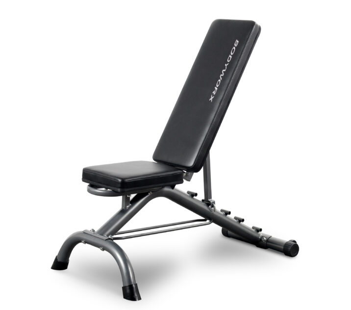 Bodyworx Utility Bench with Dumbbell Rack