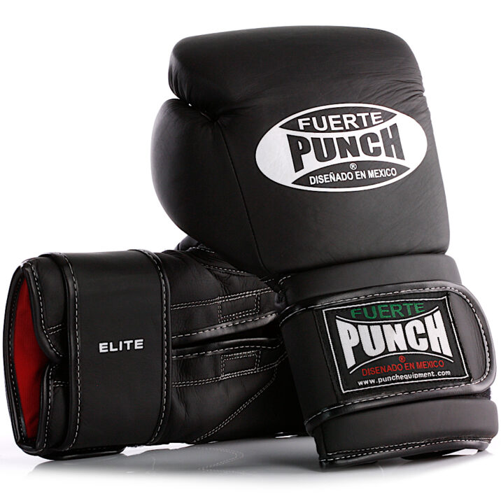 Mexican Fuerte™ Elite Boxing Gloves Matte Black