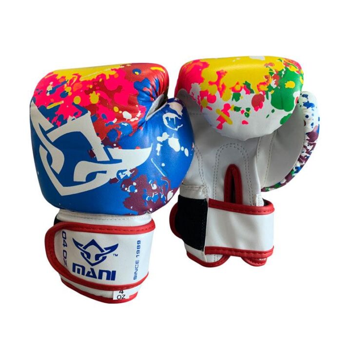 MULTI-COLOUR MOULD PADDING KIDS BOXING GLOVES Evolution Fitness Equipment