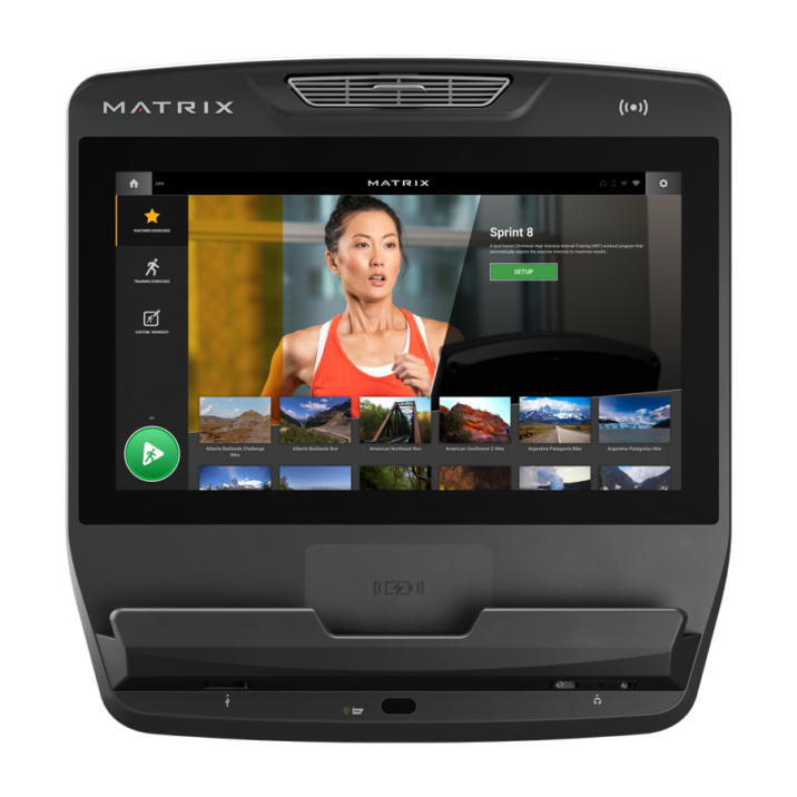 MATRIX PERFORMANCE TOUCH XL TREADMILL console