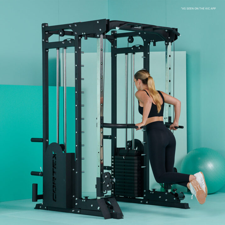 CORTEX SM-25 6-IN-1 POWER RACK WITH SMITH CABLE MACHINE + BN-9 BENCH + 100KG OLYMPIC WEIGHT PLATE & BARBELL PACKAGE - Image 2