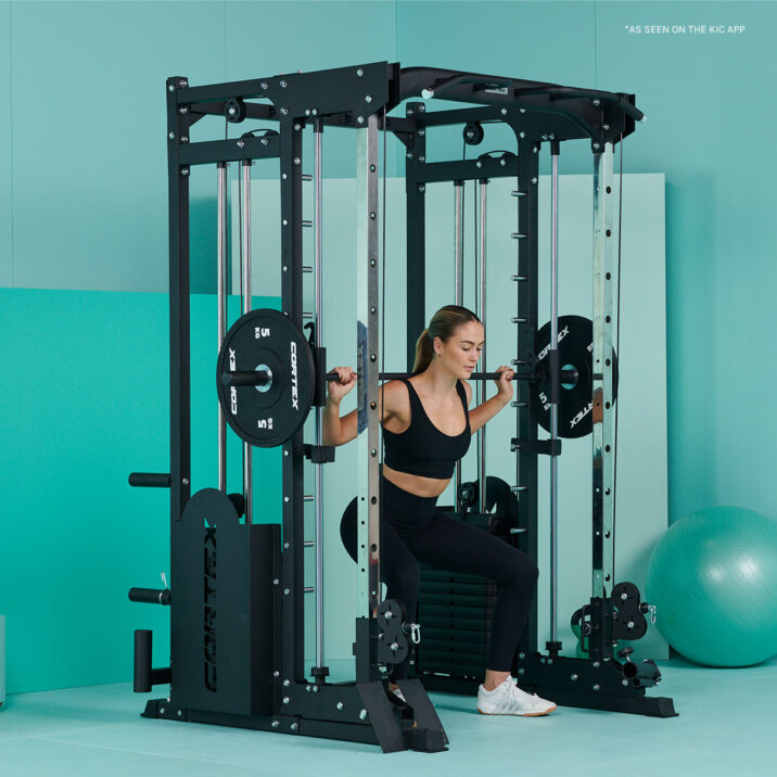 CORTEX SM-25 6-IN-1 POWER RACK WITH SMITH CABLE MACHINE + BN-9 BENCH + 100KG OLYMPIC WEIGHT PLATE & BARBELL PACKAGE - Image 3