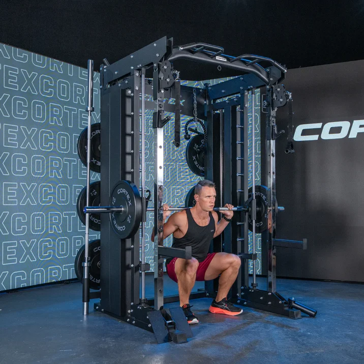 CORTEX SM-26 6-IN-1 POWER RACK WITH DUAL STACK SMITH & CABLE MACHINE - Image 2